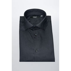 Baldinini Trend Black Cotton Men Shirt