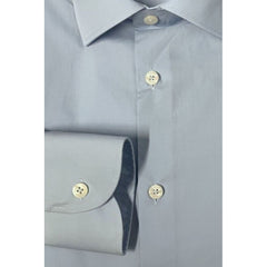Baldinini Trend Light Blue Cotton Men Shirt