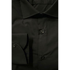 Baldinini Trend Black Cotton Men Shirt