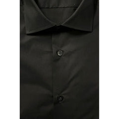 Baldinini Trend Black Cotton Men Shirt
