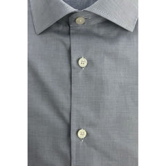Baldinini Trend Light Blue Cotton Men Shirt