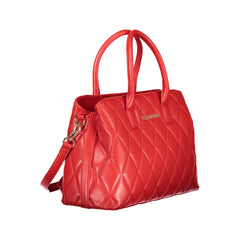 Mario Valentino Rosso Polyurethane Women's Bag with Handles and Compartments