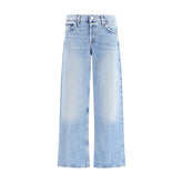 Agolde Blue Cotton Straight-Leg Jeans