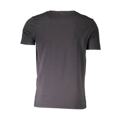 Aeronautica Militare Schwarzes Baumwoll-T-Shirt für Herren
