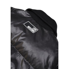 Love Moschino Black Polyester Full-Length Jacket