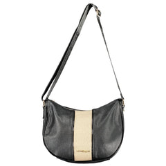 Laura Biagiotti Schwarze PVC Damen Handtasche