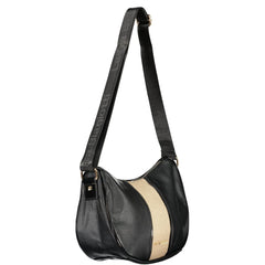 Laura Biagiotti Schwarze PVC Damen Handtasche