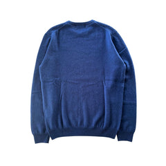 Baldinini Trend Blauer Kaschmir-Herrenpullover
