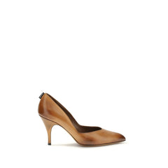 Miu Miu High Heels aus beigem Leder
