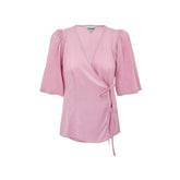 Ganni Pinkfarbene Tanktops aus Satin