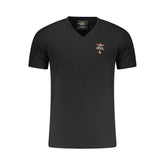 Aeronautica Militare Black Cotton Men's T-Shirt