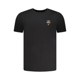 Aeronautica Militare Black Cotton Men's T-Shirt