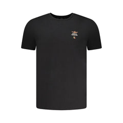 Aeronautica Militare Schwarzes Baumwoll-T-Shirt für Herren