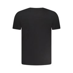 Aeronautica Militare Schwarzes Baumwoll-T-Shirt für Herren