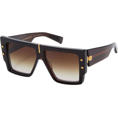 Balmain Sonnenbrille aus braunem Azetat