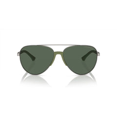 Emporio Armani Sonnenbrille aus grauem Metall