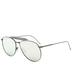 Thom Browne Sonnenbrille aus grauem Titan