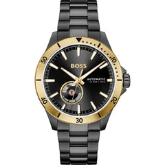 Hugo Boss Schwarze Edelstahl-Kleideruhr