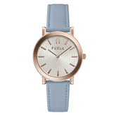 Furla Blaue Lederarmbanduhr