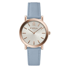 Furla Blaue Lederarmbanduhr