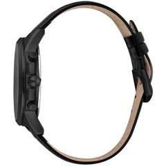 Just Cavalli Schwarze Lederuhr
