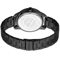 Just Cavalli Schwarze Edelstahl-Dresswatch