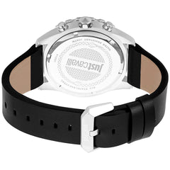 Just Cavalli Armbanduhr aus schwarzem Leder
