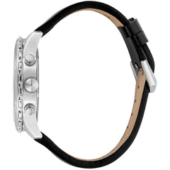 Just Cavalli Armbanduhr aus schwarzem Leder
