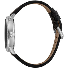 Just Cavalli Black Leather Dress Watch