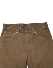 Dolce & Gabbana Braune Baumwoll-Stretch Skinny Herren Jeans