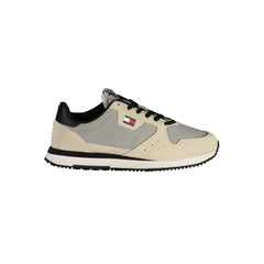 Tommy Hilfiger Grigio Leder Herren-Sneaker