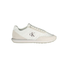 Calvin Klein Herren-Sneaker aus weißem recyceltem Polyester