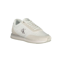 Calvin Klein Herren-Sneaker aus weißem recyceltem Polyester