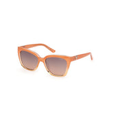 Sonnenbrille aus orangefarbenem Kunstharz