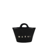 Marni Black Cotton Shoulder Bag