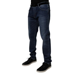 Dolce & Gabbana Blaue Jeans aus gewaschener Baumwolle mit Stretch, Skinny-Schnitt