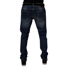 Dolce & Gabbana Blaue Jeans aus gewaschener Baumwolle mit Stretch, Skinny-Schnitt