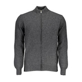 North Sails Graue Wollstrickjacke für Herren