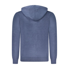 Norwegen 1963 Blauer Polyamid-Cardigan für Herren