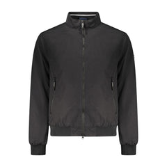 Norwegen 1963 Schwarze Baumwoll-Herrenjacke