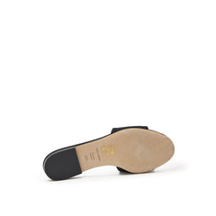 Dolce & Gabbana Schwarze Polyester-Slipper
