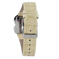 Laura Biagiotti Beige Lederarmbanduhr