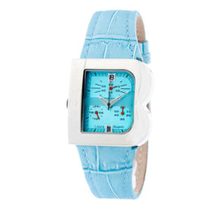 Laura Biagiotti Blaue Lederarmbanduhr