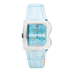 Laura Biagiotti Blaue Lederarmbanduhr