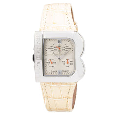 Laura Biagiotti Beige Lederarmbanduhr