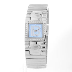 Laura Biagiotti Damen-Armbanduhr aus silberfarbenem Edelstahl