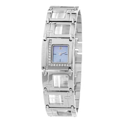 Laura Biagiotti Damen-Armbanduhr aus silberfarbenem Edelstahl