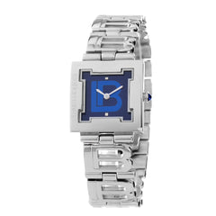 Laura Biagiotti Damen-Armbanduhr aus silberfarbenem Edelstahl