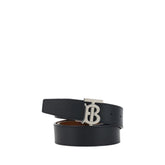 Burberry Black Calf Leather Bos Taurus Regular Belt