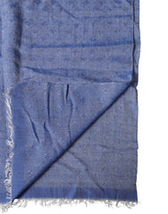 Dolce & Gabbana Blauer Spitzenschal Baumwolle Halstuch Schal